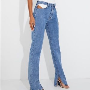 Cut out jeans